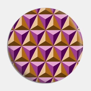 Geometric Triangles Art Pin