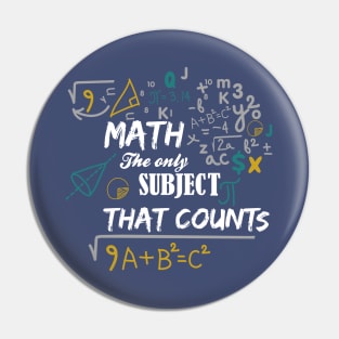 Math is the only subject that counts Pin