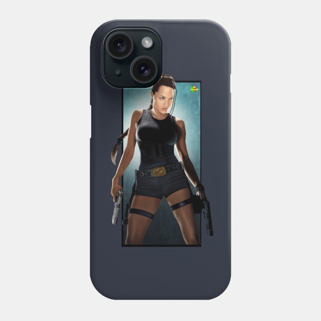 tomb raider Phone Case by NRO Arte Digital