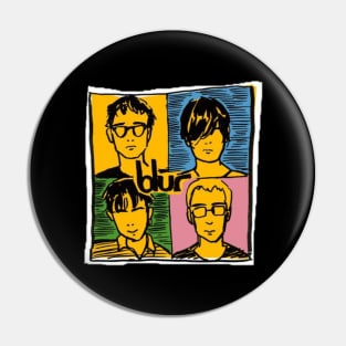 Blur//vintage design for fans Pin