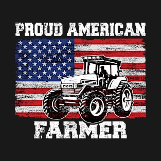 Proud American Farmer Agriculturist Farming T-Shirt