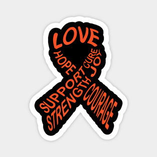 Leukemia Cancer Awareness Fight Cancer Ribbon Magnet