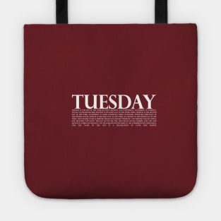 Tuesday White Tote