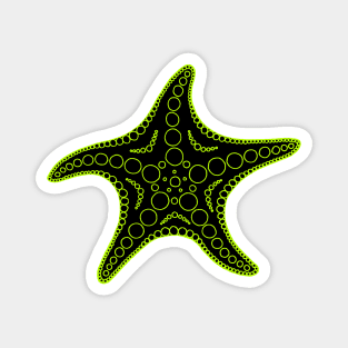 Starfish (green/black) Magnet