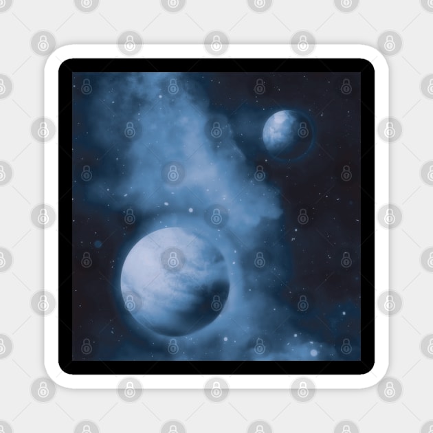 Space Galaxy Universe Gift For Outer Space Fan Gift For Men, Women & Kids Magnet by Art Like Wow Designs