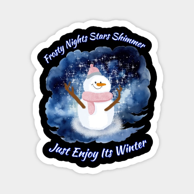 Snowman Winter Wonderland Magnet by DaShirtXpert