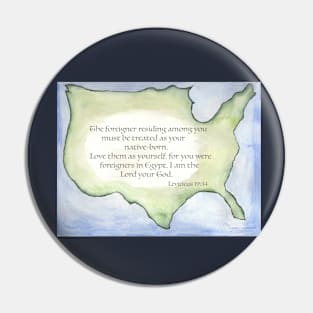 The foreign born among you Pin