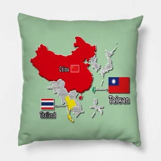 where is taiwan world map | taiwan location map_not Thailand and China_green Pillow