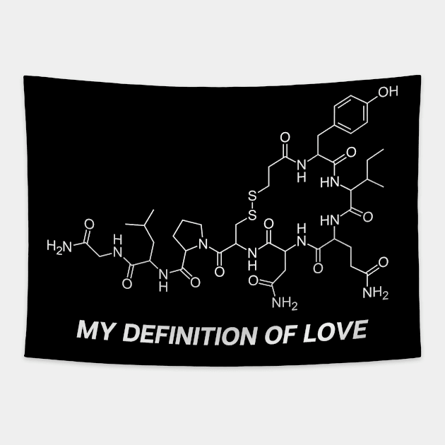 Chemistry Love Oxytocin Hormone Biochemistry Tapestry by Krautshirts