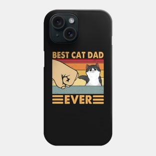 Best Cat Dad Ever Vintage Funny Cat Dad Fathers Day Phone Case