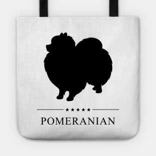 Pomeranian Black Silhouette Tote