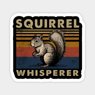 Whisker Whispers Squirrel Whisperer, Urban Nature Tee Extravaganza Magnet