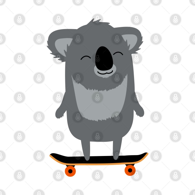 Koala skateboarding by hyperactive