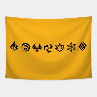 Symbol Game Genshin Impact Tapestry