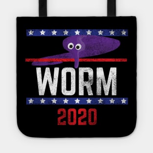 Magic Worm On A String Meme Purple Worm 2020 for President Tote