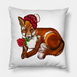 The top 10 best humorous Romantic Valentine couples gift ideas for fox lovers Valentine’s Day Pillow