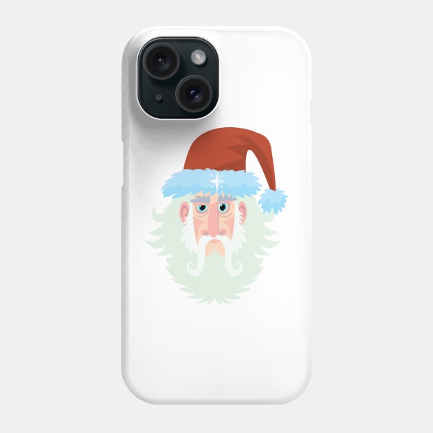 santa claus with the north star on his cap Phone Case by duxpavlic