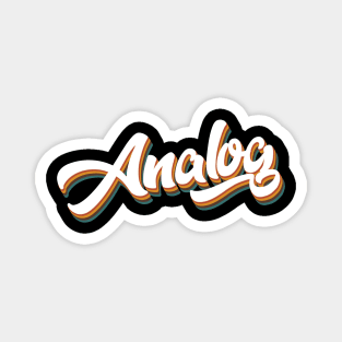 Analog Retro Aesthetic Design Magnet