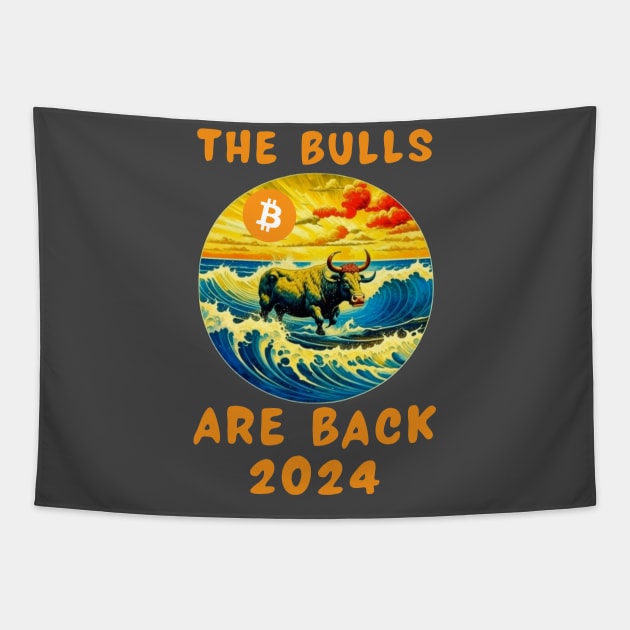 The bulls are back 2024 Tapestry by IOANNISSKEVAS