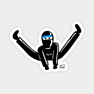 Cute Ninja Jumping Split Kick! Magnet