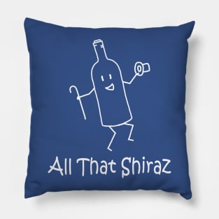 All That Shiraz White Pocket Pillow