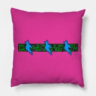 Newfound Lake Floridic Wrap Pillow