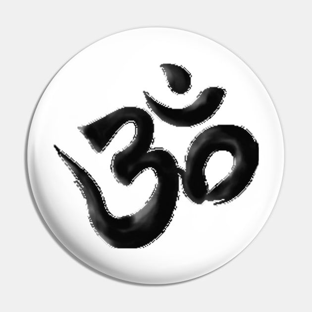 Classic OM Aum symbol Pin by PlanetMonkey