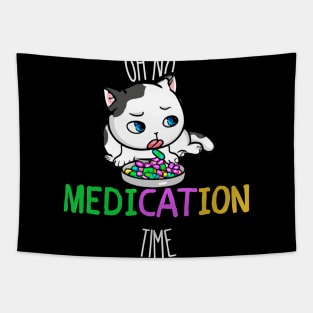 Funny Medication, Funny Cat Medication Tapestry