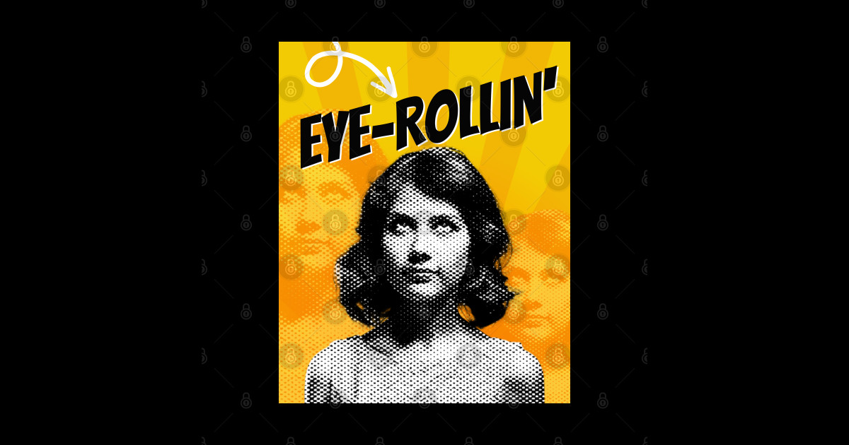 Eye Rolling Eye Rolling Sticker TeePublic