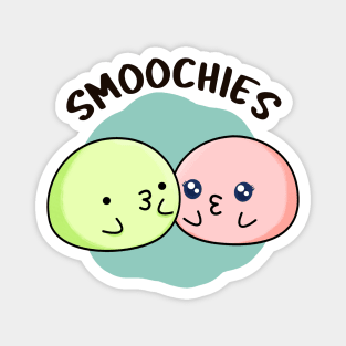 Smoochies Funny Food Kissing Mochi Pun Magnet