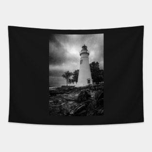 Lighthouse At Marblehead Tapestry