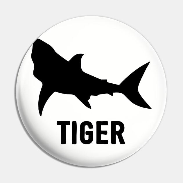 Tiger Shark Shirt Pin by Pushloop