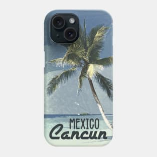 Cancun Mexico ✪ Vintage style poster Phone Case