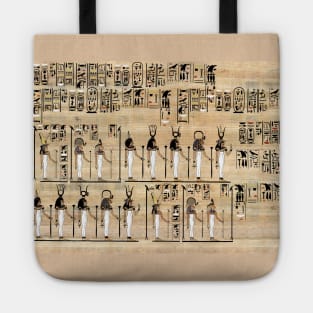 Ancient Egypt Pharaoh Papyrus Hieroglyphs Egyptian Civilization Tote