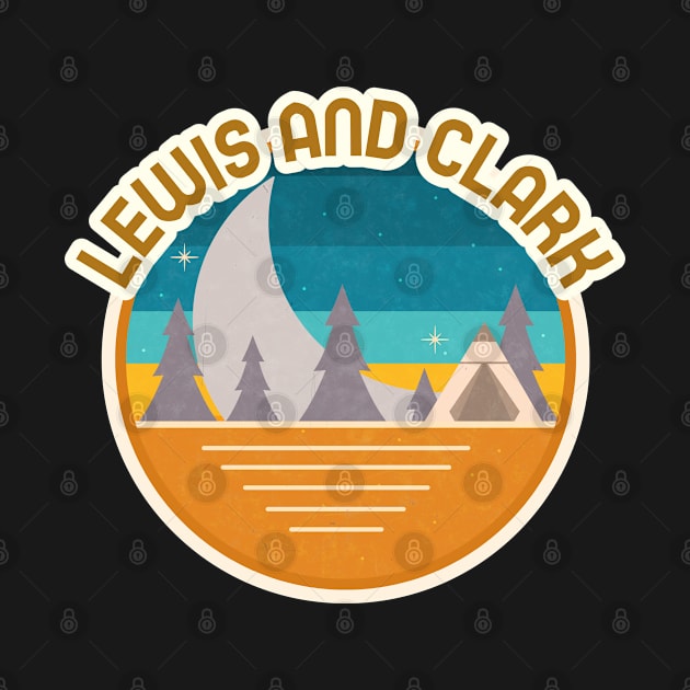 Lewis and Clark Forest Camping Hiking and Backpacking through National Parks, Lakes, Campfires and Outdoors by AbsurdStore