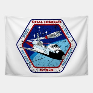 STS-6 Challenger Vintage Tapestry