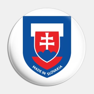 Slovakian flag sticker Pin