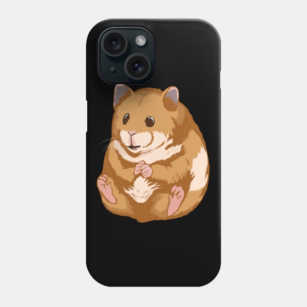 Dwarf Hamster Art Illustration Hammy Phone Case by TheTeeBee