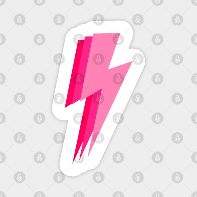 3 pink lightning bolt Magnet by gdm123