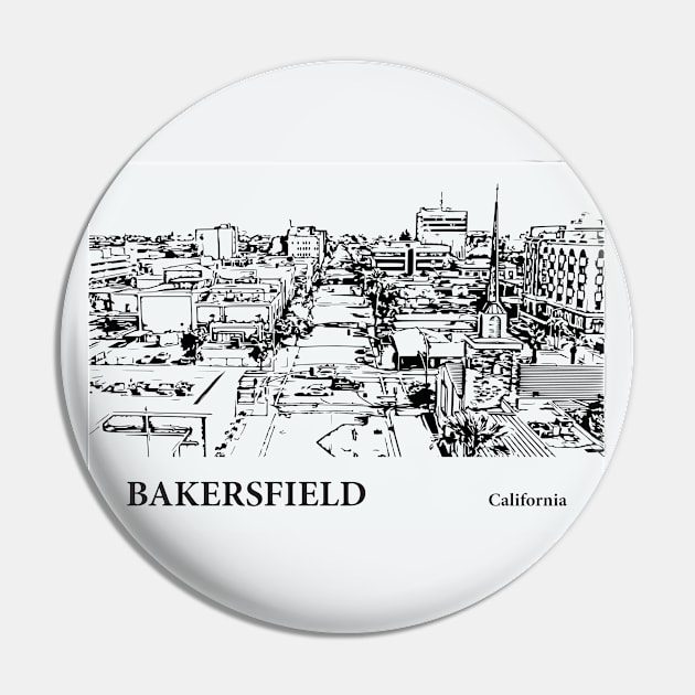 Bakersfield - California Pin by Lakeric