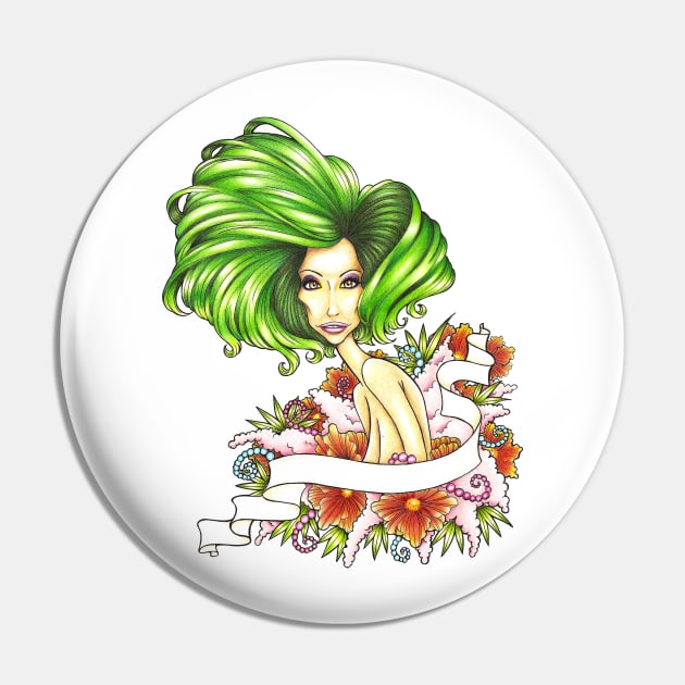 Green Hair Pin by VazFelipe