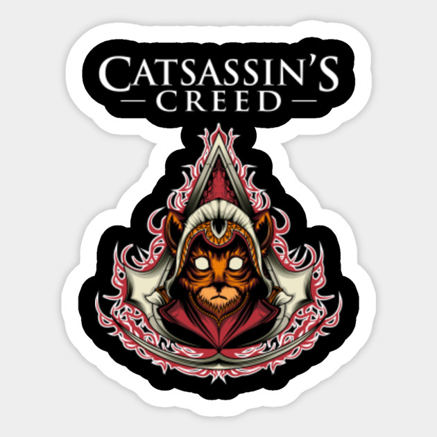 Assassin S Creed But For Cat Lovers Funnycat Sticker