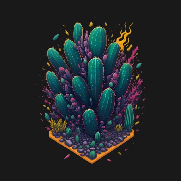 Cactus graffiti art design by emofix