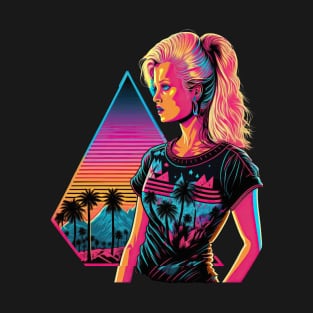 Beautiful 80s woman T-Shirt