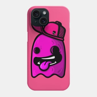 pink ghost with cap Phone Case