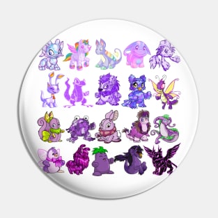 Purple Neopets Pin