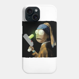 Rick with a Portal Gun Phone Case