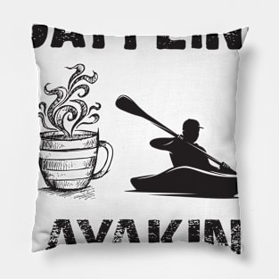 I Run On Caffeine Kayaking And Cuss Words Pillow