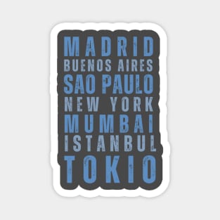 Cities of the world Magnet