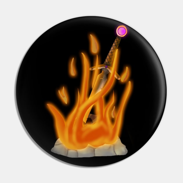 Bonfire Pin by willpereiraart